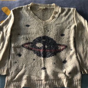 ModCloth planet v-neck sweater